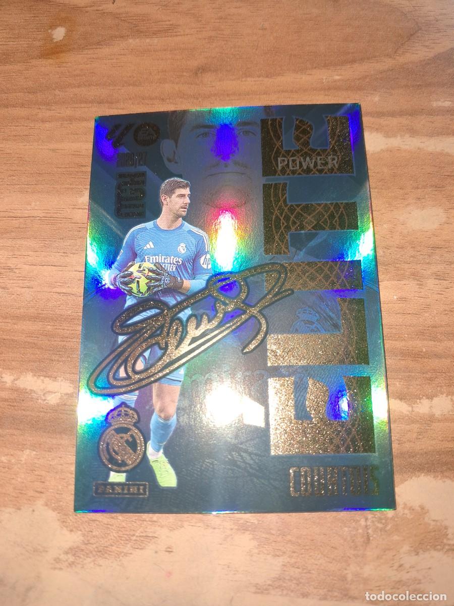 Cromos de f&uacute;tbol: CARD MEGACRACKS TEMPORADA 26/27: &Eacute;LITE POWER COURTOIS, N&deg; 4P