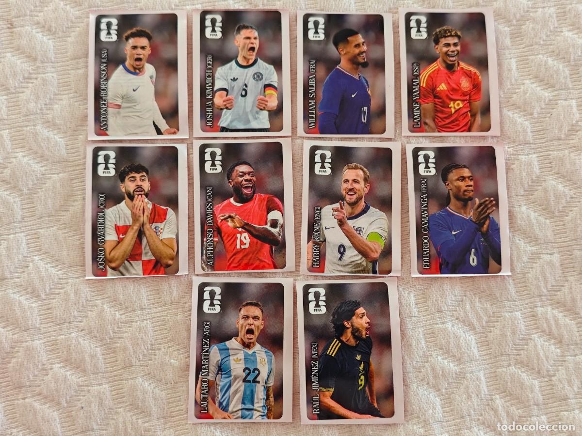 Figurine di Calcio: 10 CROMOS PROMOCION COCA COLA PANINI MUNDIAL WORLD CUP 2026