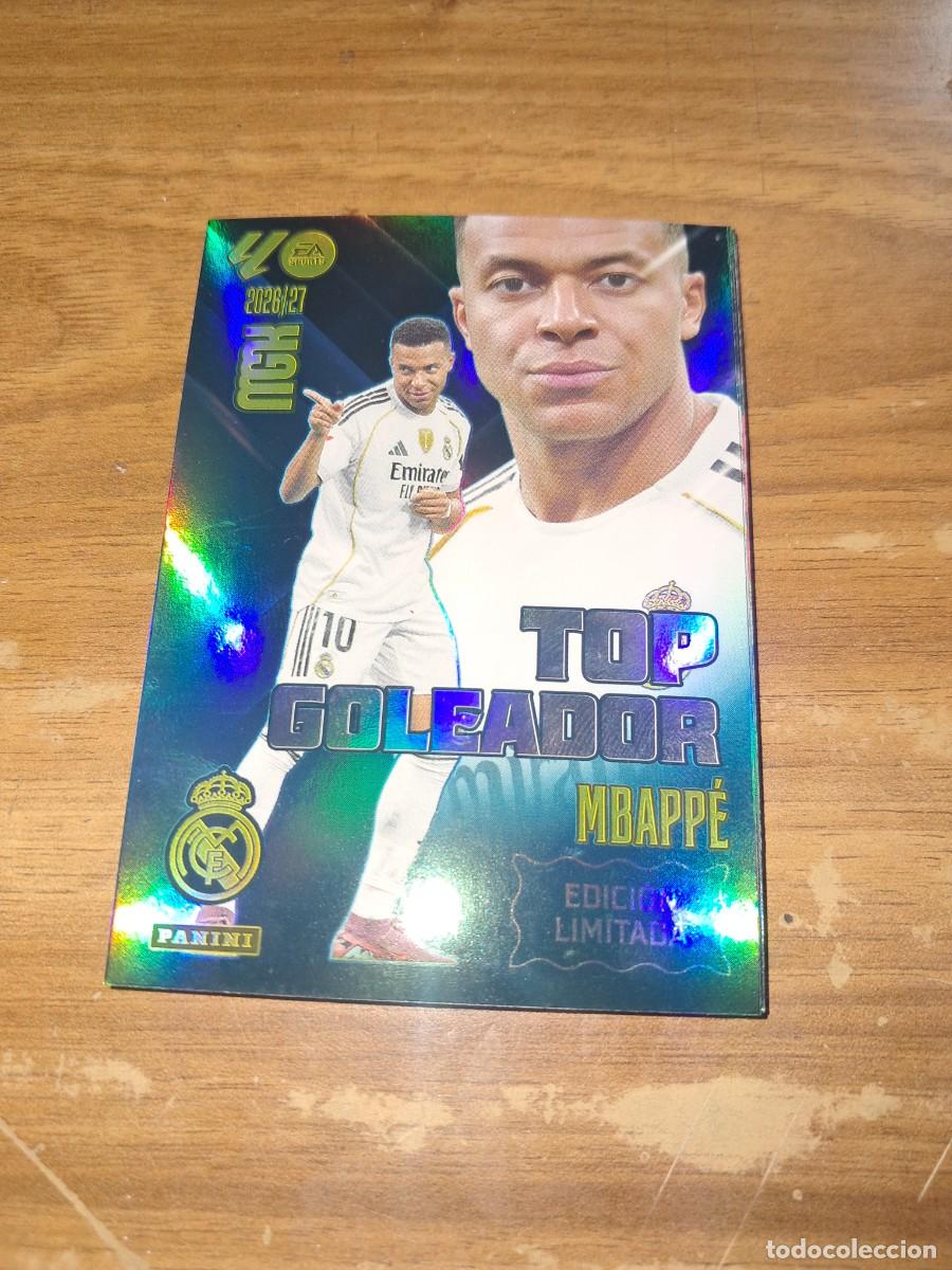 Football Stickers: CARD MEGACRACKS TEMPORADA 26/27: EDICI&Oacute;N LIMITADA TOP GOLEADOR MBAPP&Eacute;