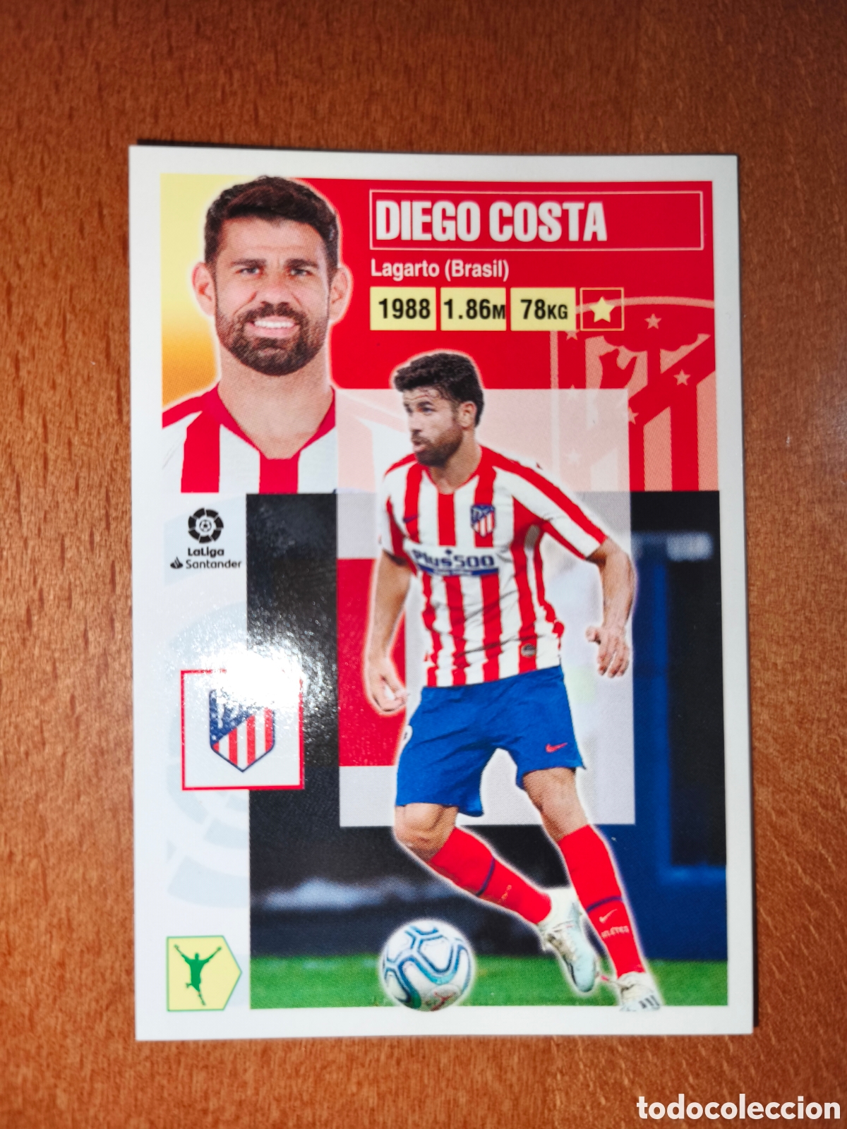 Cromos de f&uacute;tbol: Diego Costa n&deg;18 liga este 20/21 Atl&eacute;tico De Madrid