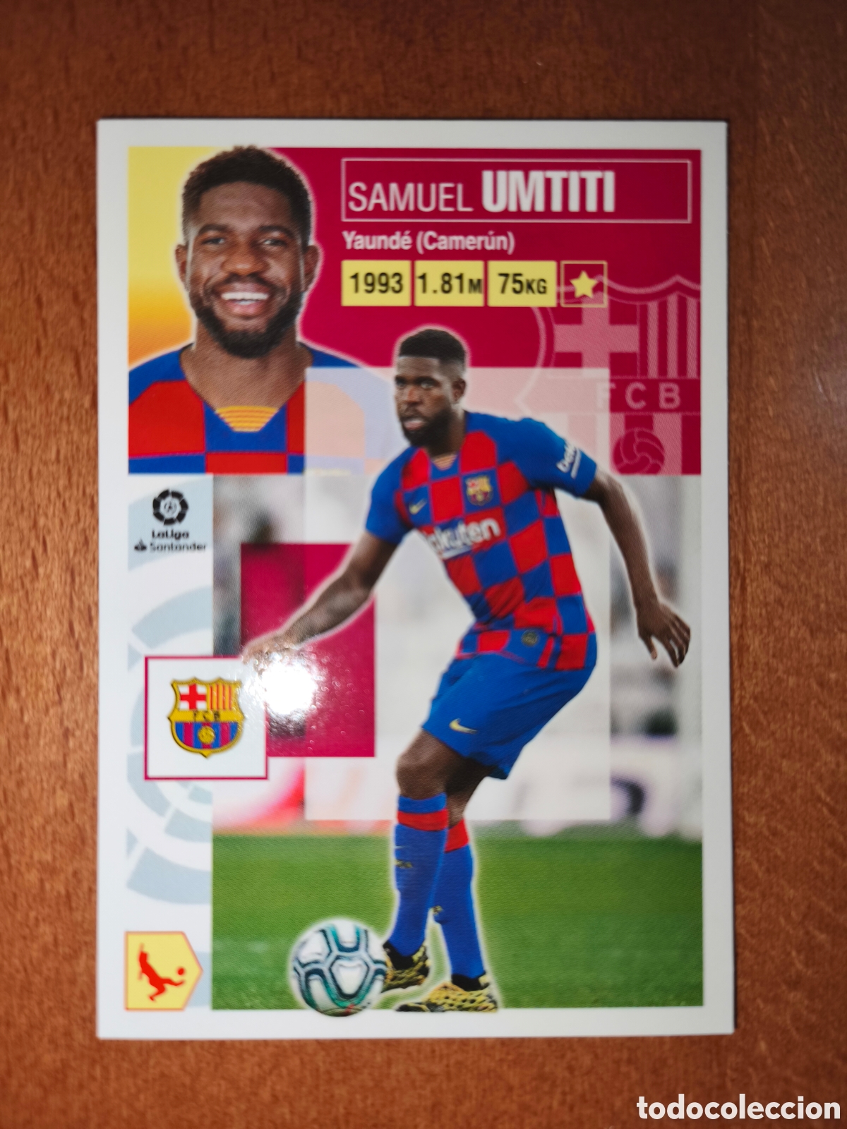 Cromos de f&uacute;tbol: Umtiti n&deg;8 liga este 20/21 Barcelona