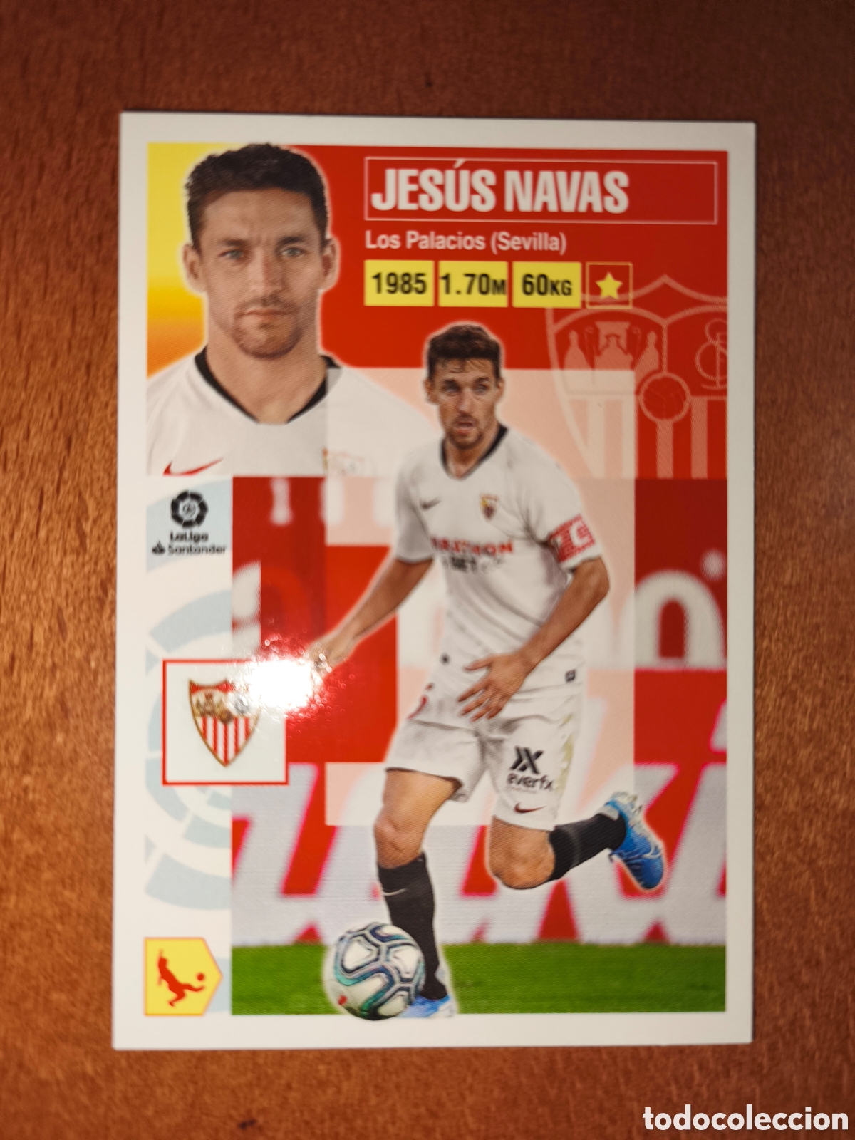 Cromos de f&uacute;tbol: Jes&uacute;s Navas n&deg;4 liga este 20/21 Sevilla