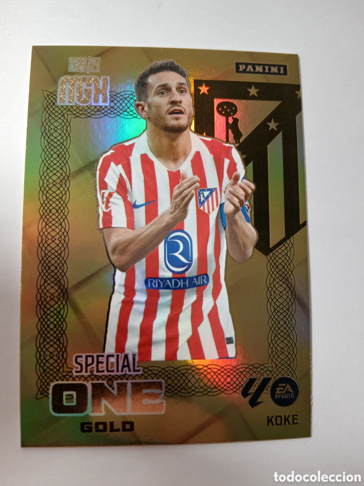 Cromos de f&uacute;tbol: MEGACRACKS 2026 SPECIAL ONE GOLD KOKE