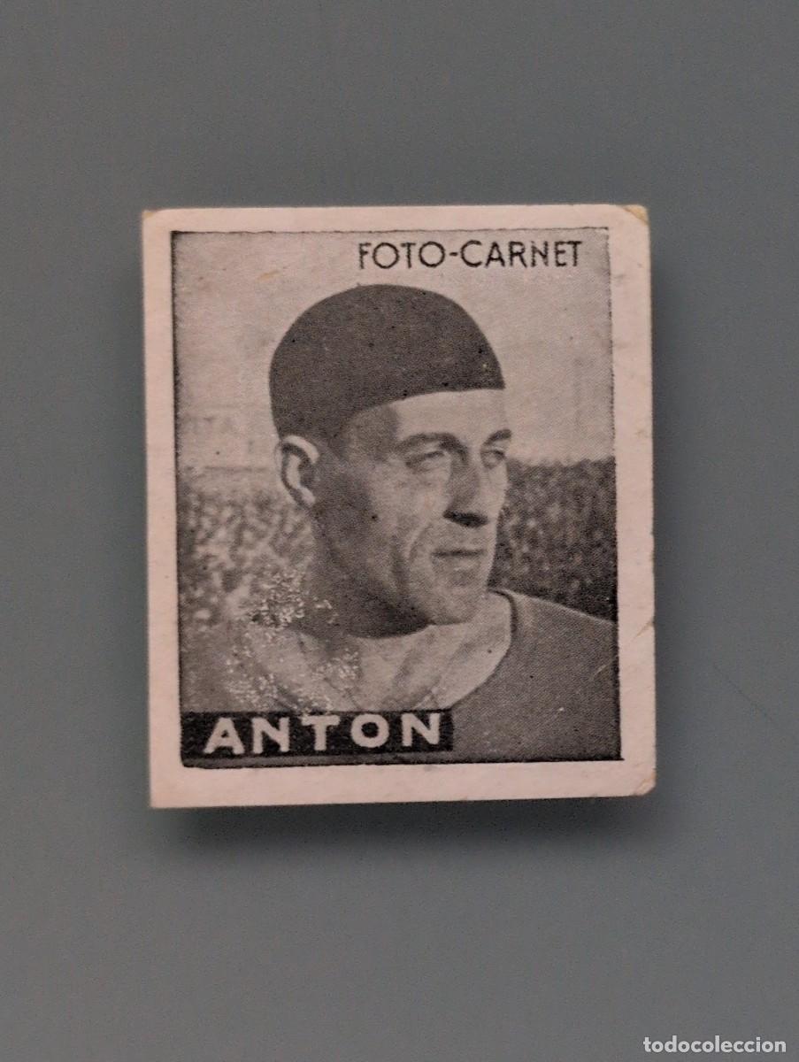 Fu&szlig;ball-Sticker: RARO CROMO SEMINUEVO ANTON REAL OVIEDO LIGA 1942 1943 1942-43 CISNE LIBRETA DEPORTIVA ASTURIAS GIJON