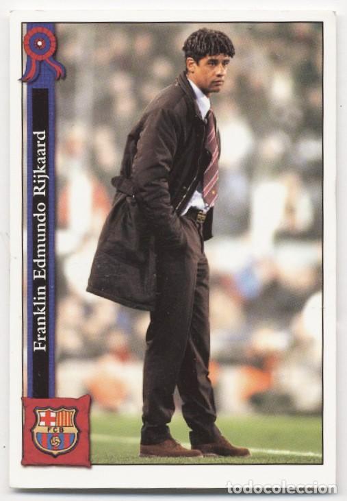 Cromos de f&uacute;tbol: F.C. BARCELONA FRANK RIJKAARD N&ordm; 4 MUNDICROMO LAS FICHAS DE LA LIGA 2005 2006 05 06