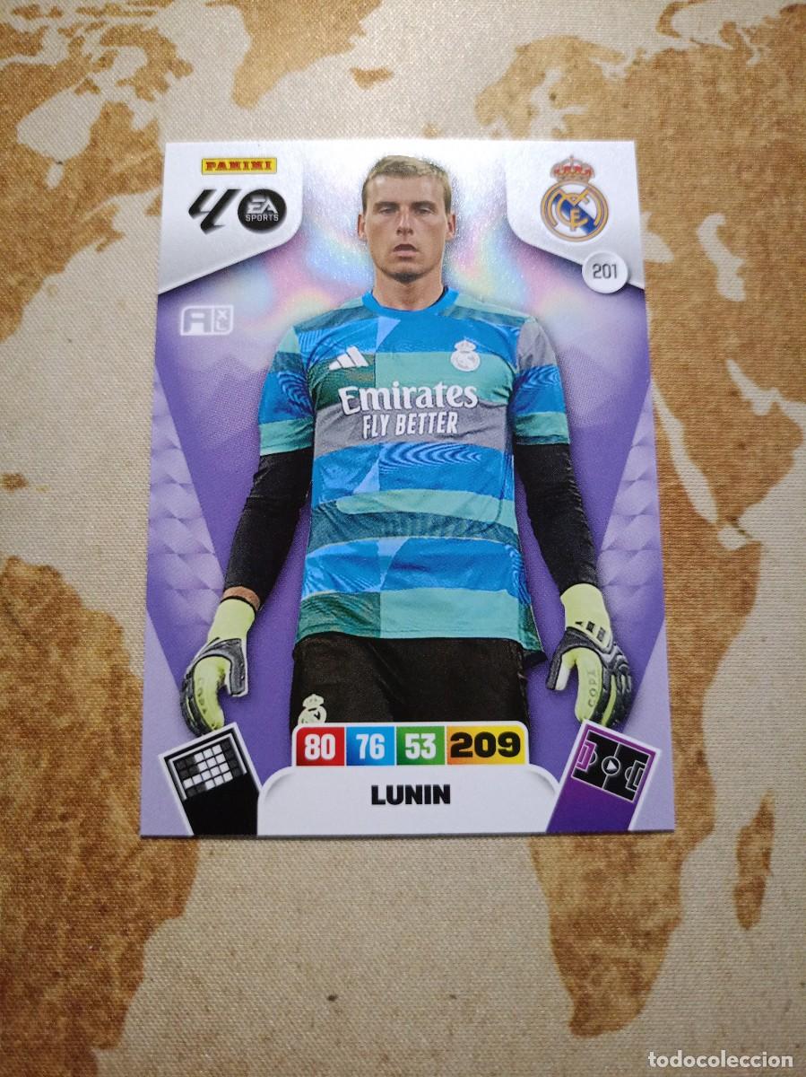 Cromos de f&uacute;tbol: Real Madrid 201 LUNIN Adrenalyn 2025-26