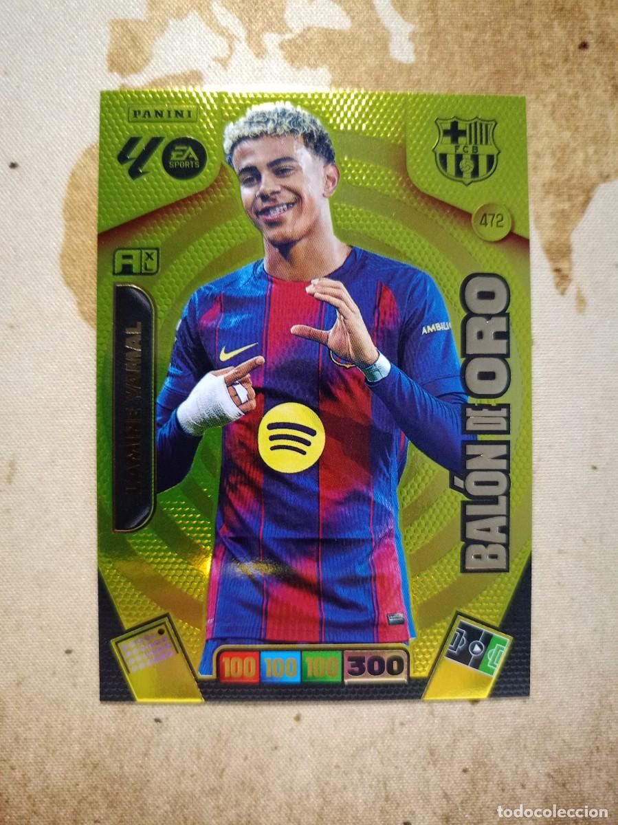 Cromos de f&uacute;tbol: Bal&oacute;n de Oro 472 LAMINE YAMAL Adrenalyn 2025-26