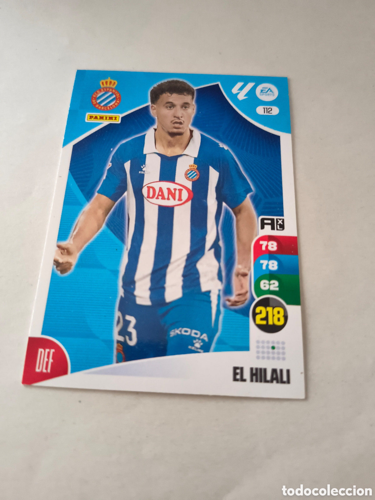 Cromos de f&uacute;tbol: ADRENALYN XL 2024-25 CROMO 112, EL HILALI, RCD ESPANYOL