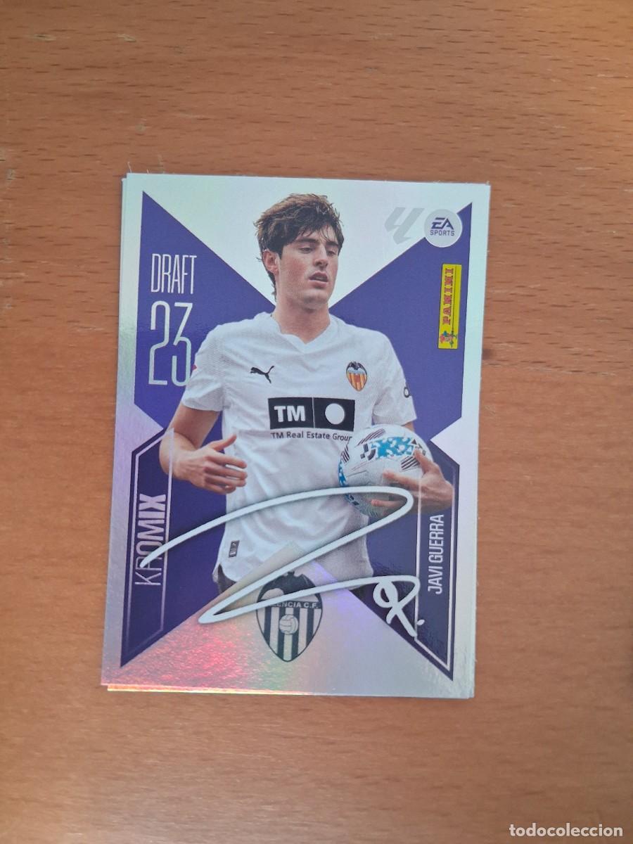 Cromos de f&uacute;tbol: Ediciones Este 2026 2027 26 27 Draft 23 Kromix Valencia CF K12 12 Javi Guerra