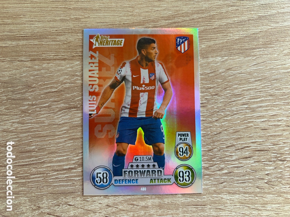 Cromos de Futebol: LUIS SU&Aacute;REZ HERITAGE TOPPS CHAMPIONS LEAGUE 2021 2022 21 22 ATL&Eacute;TICO DE MADRID