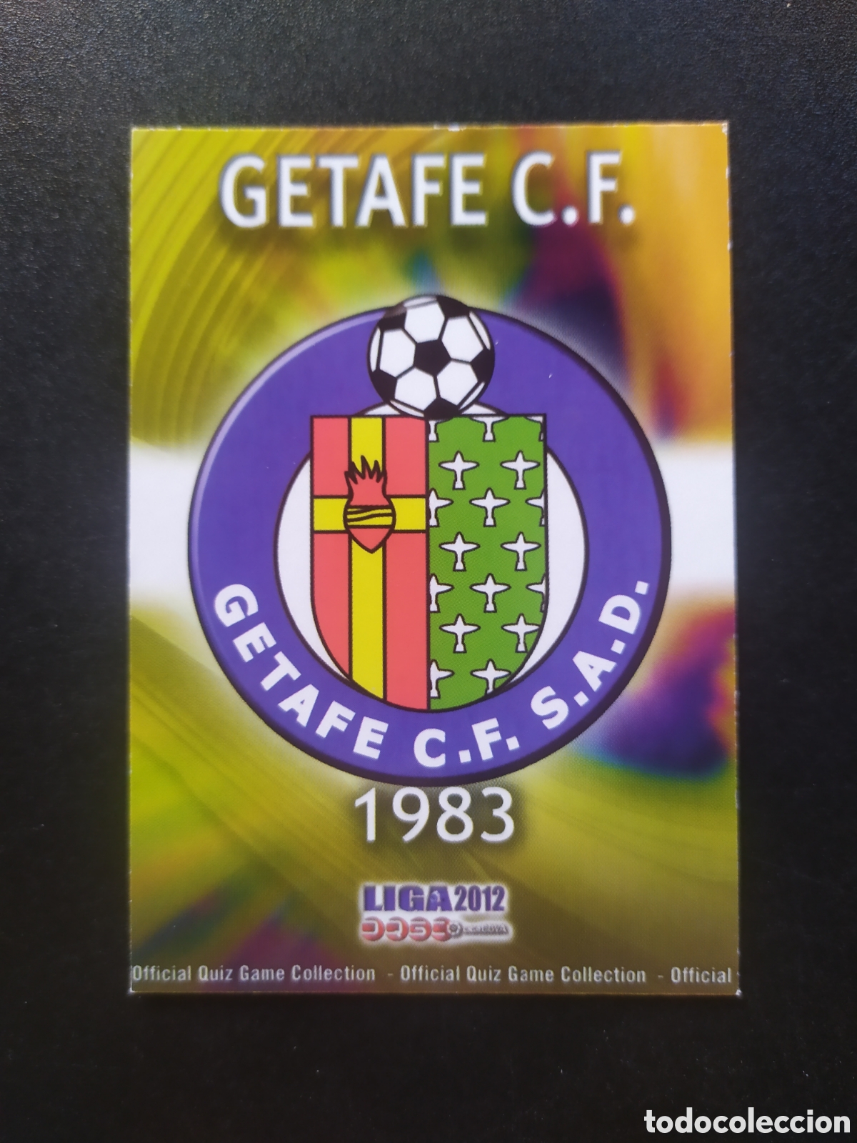 Cartes &agrave; collectionner de Football: Mundicromo fichas Liga 2011 2012 11 12 escudo mate n&deg; 406 Getafe
