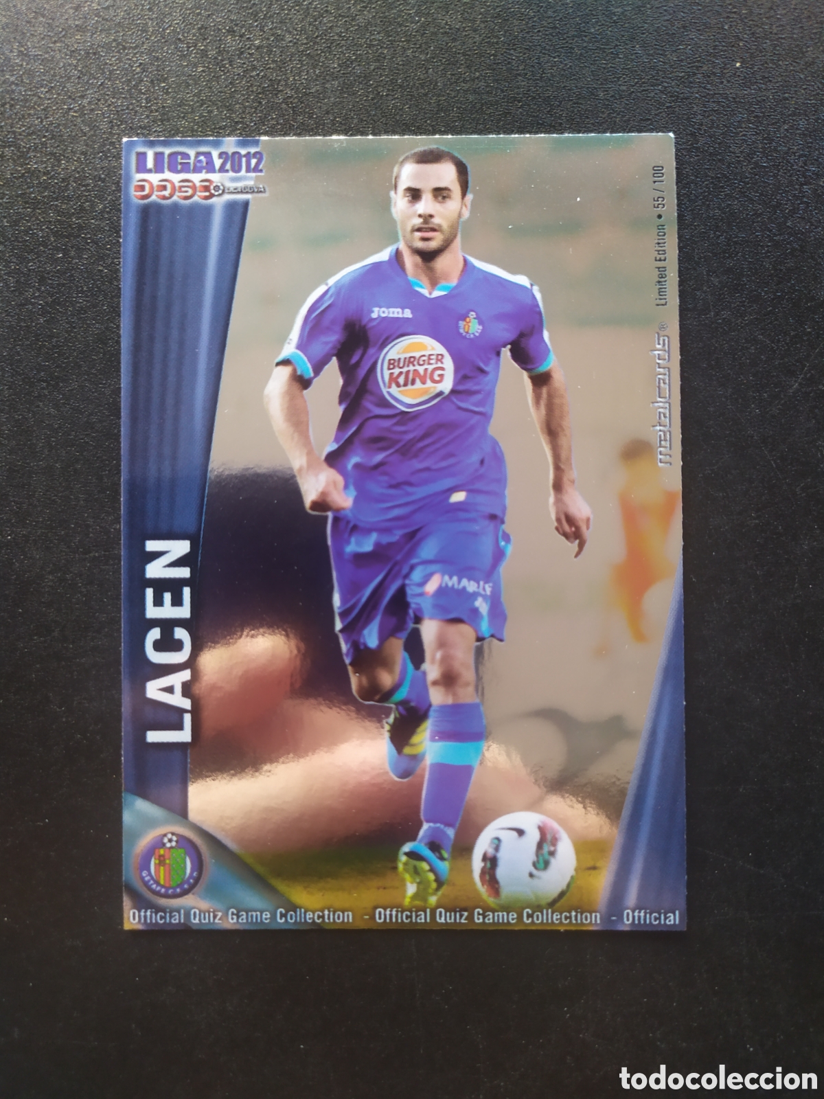 Cromos de Futebol: Mundicromo fichas Liga 2011 2012 11 12 Lacen metalcards limited edition n&deg; 417 Getafe