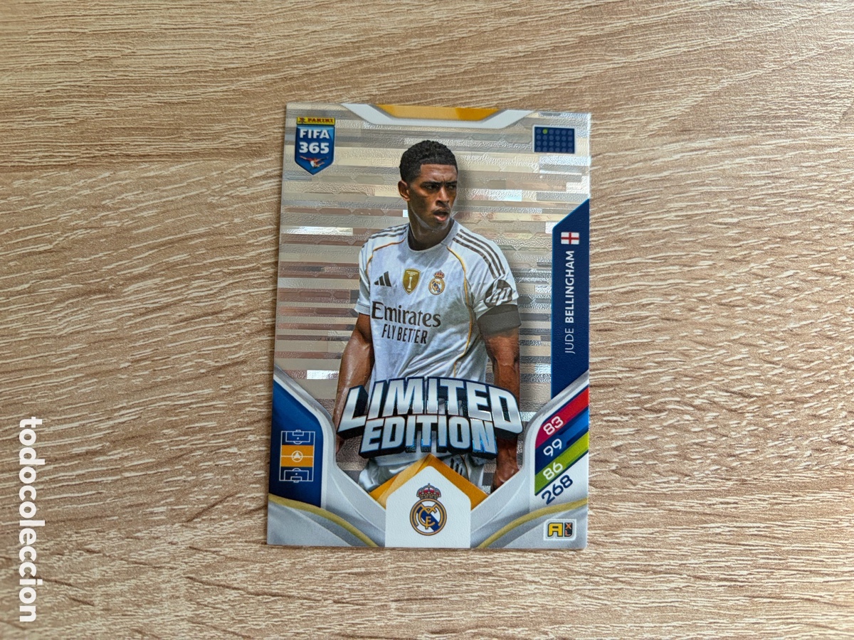 Figurine di Calcio: JUDE BELLINGHAM EDICI&Oacute;N LIMITADA PANINI FIFA 365 2026 ADRENALYN XL REAL MADRID