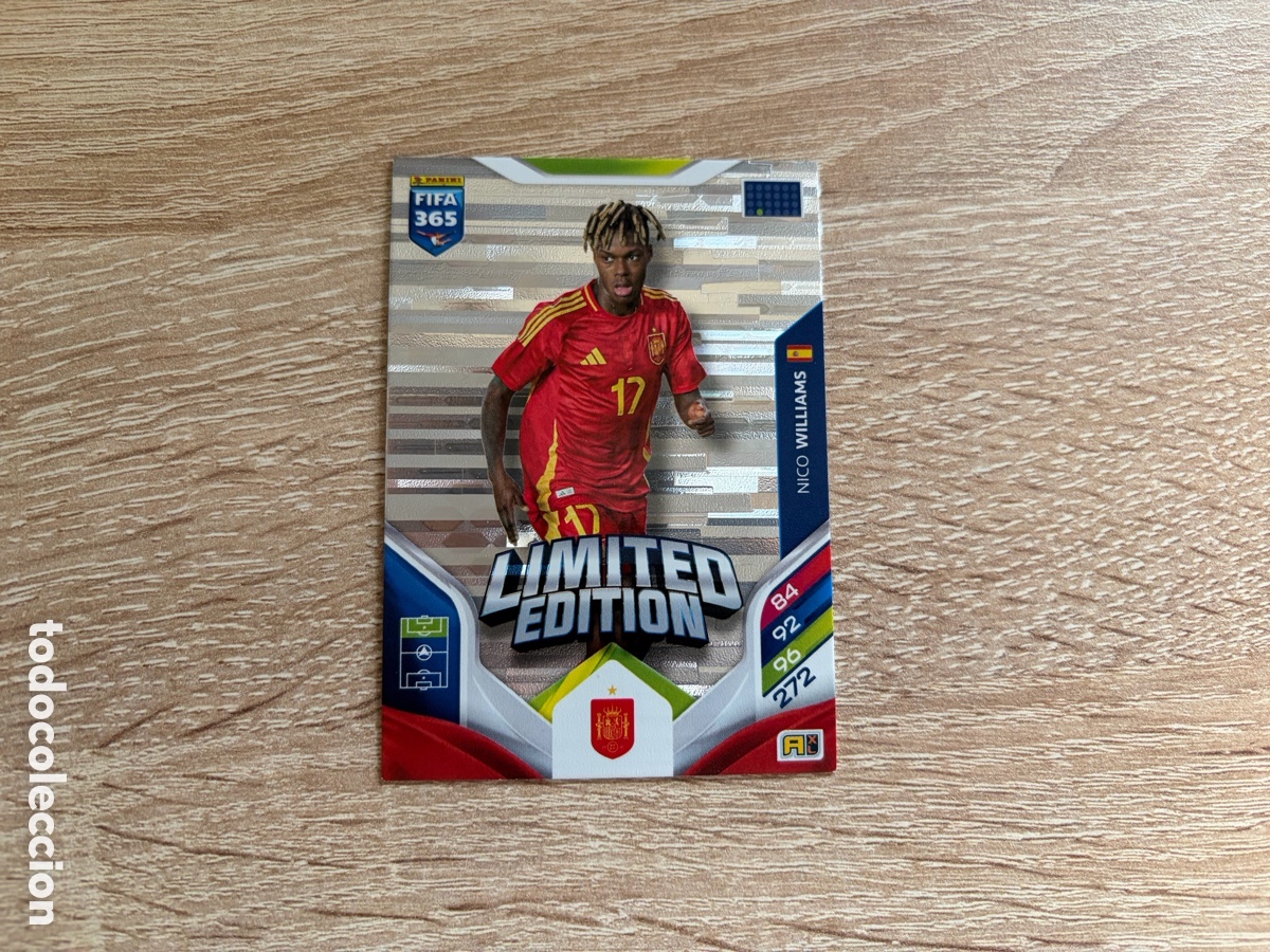 Figurine di Calcio: NICO WILLIAMS EDICI&Oacute;N LIMITADA PANINI FIFA 365 2026 ADRENALYN XL SELECCI&Oacute;N ESPA&Ntilde;OLA