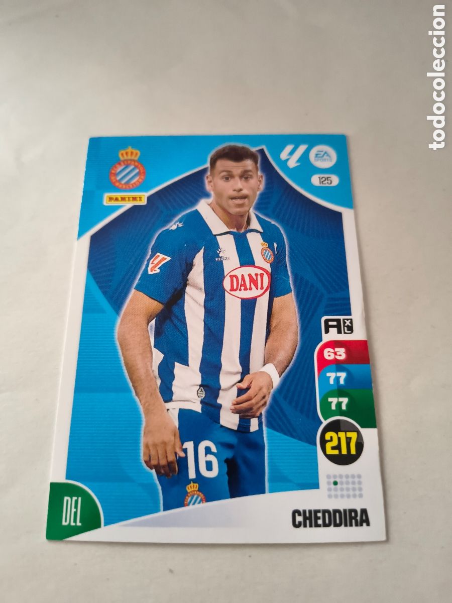 Figurine di Calcio: ADRENALYN XL 2024-25 CROMO 125, CHEDDIRA, RCD ESPANYOL