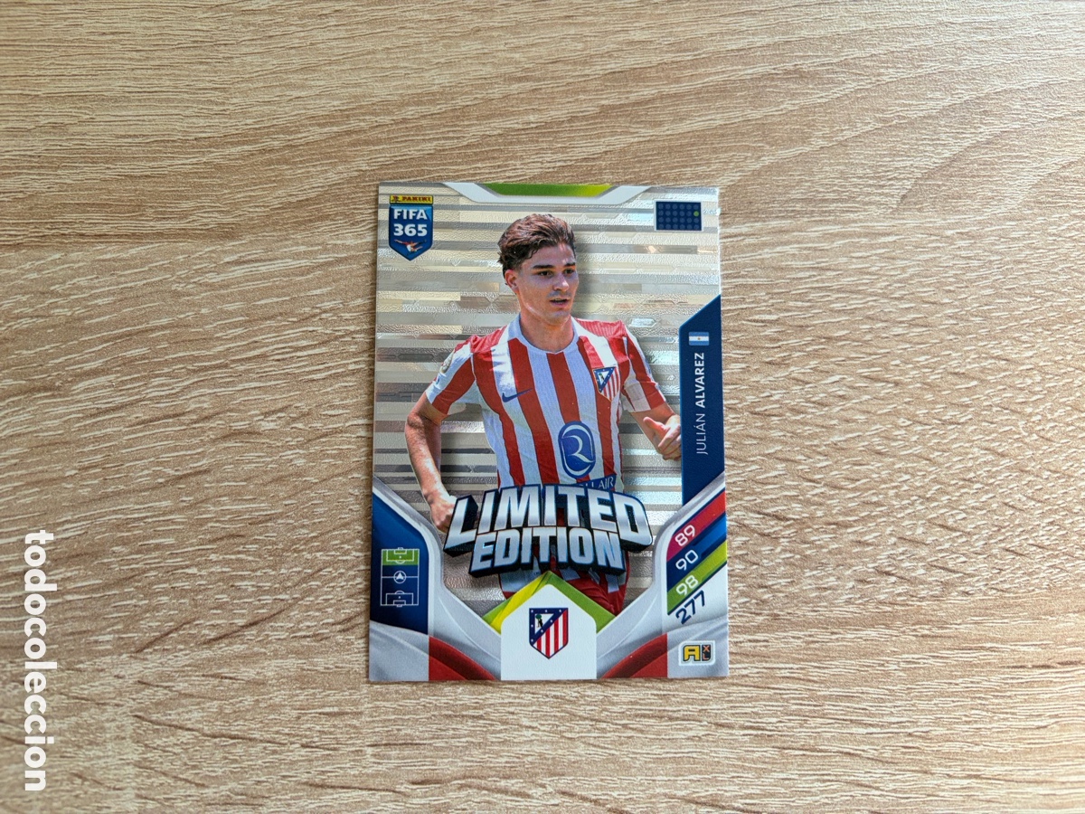 Figurine di Calcio: JULI&Aacute;N &Aacute;LVAREZ EDICI&Oacute;N LIMITADA PANINI FIFA 365 2025 ADRENALYN XL ATL&Eacute;TICO DE MADRID