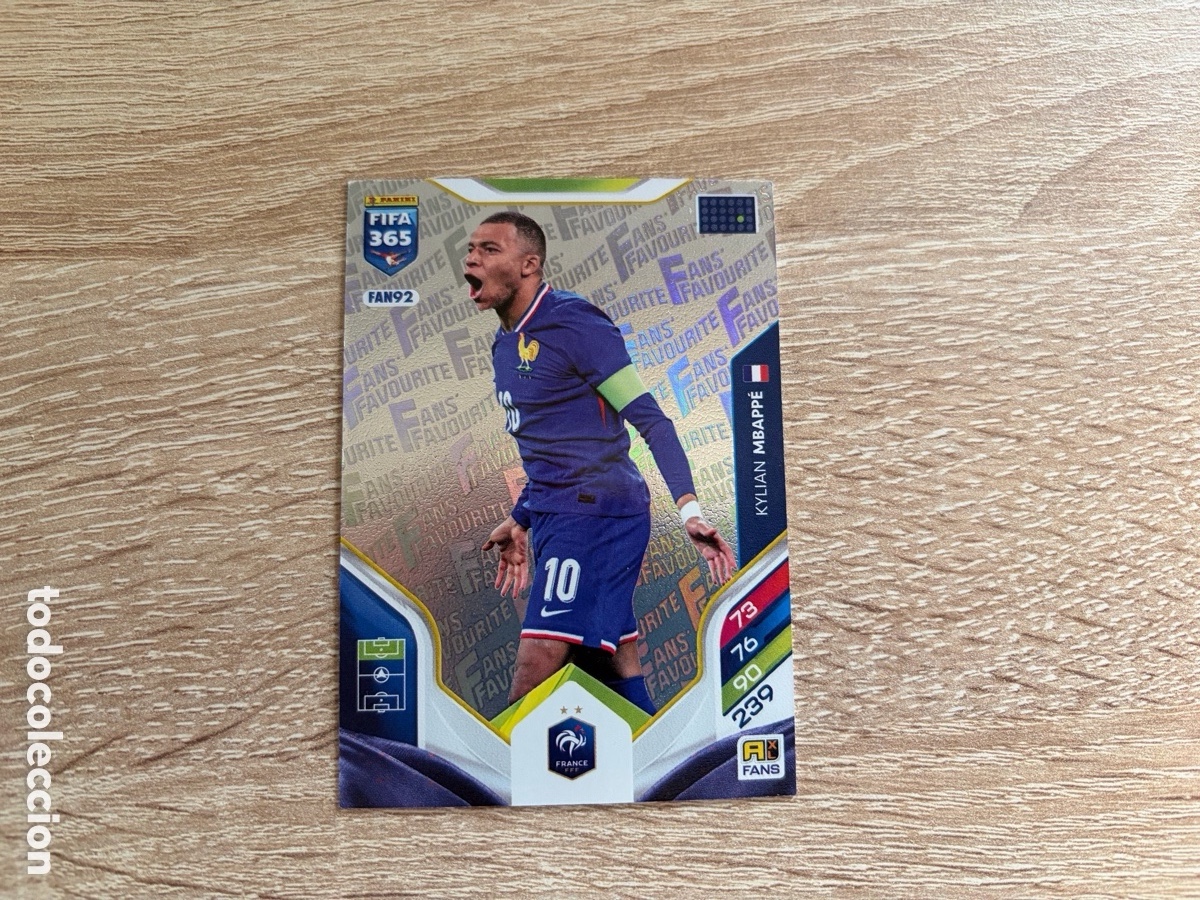 Figurine di Calcio: FAN92 KYLIAN MBAPP&Eacute; FANS' FAVOURITE PANINI FIFA 365 2025 ADRENALYN XL SELECCI&Oacute;N FRANCESA