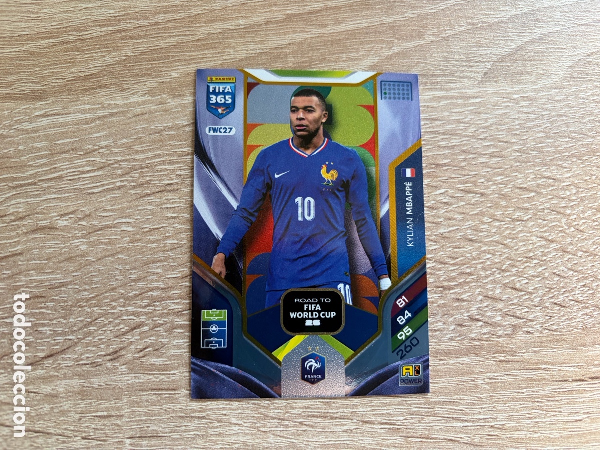 Figurine di Calcio: FWC27 MBAPP&Eacute; ROAD TO FIFA WORLD CUP 26 POWER PANINI FIFA 365 2025 ADRENALYN XL SELECCI&Oacute;N FRANCESA