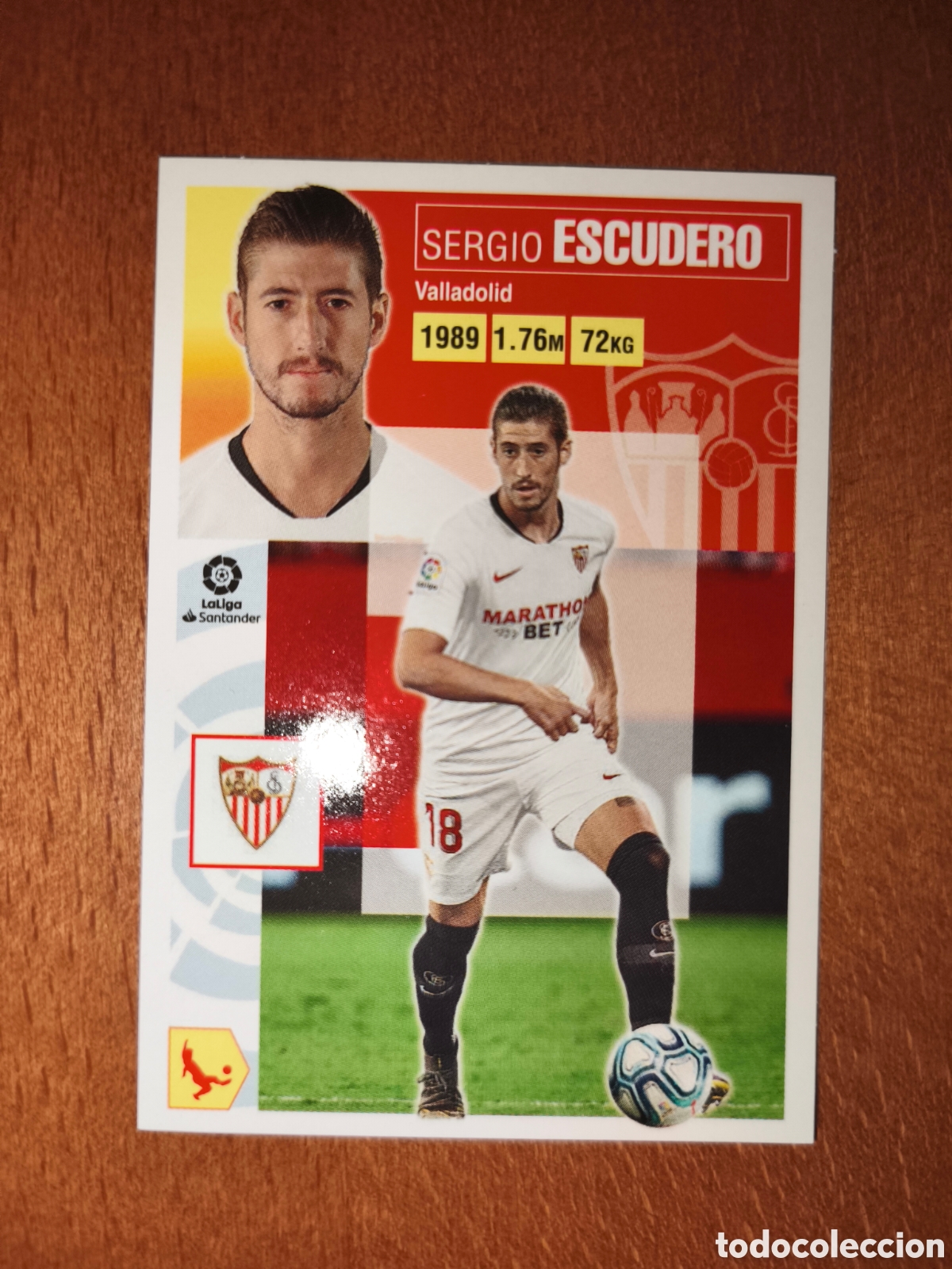 Cromos de f&uacute;tbol: Escudero coloca n&deg;8 Bis liga este 20/21 Sevilla
