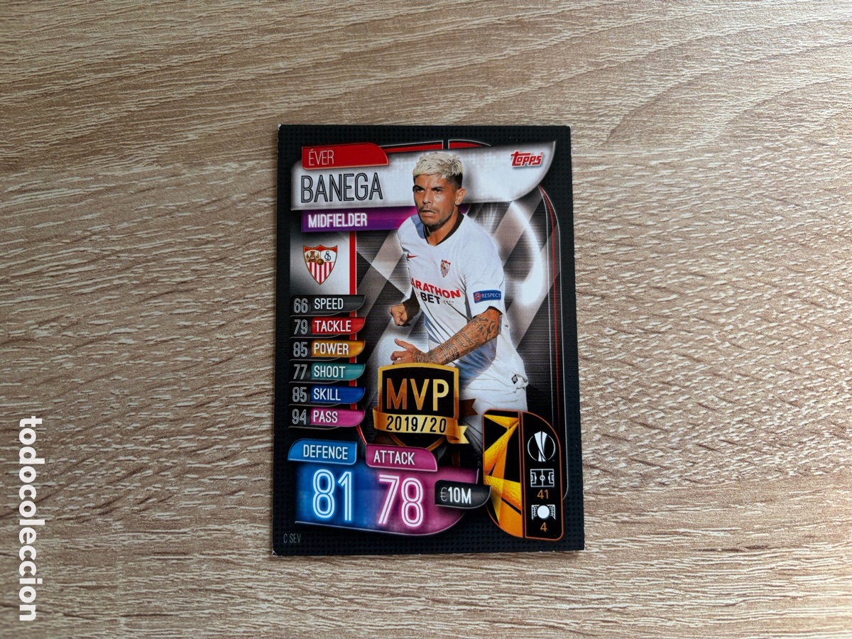 Fu&szlig;ball-Sticker: C SEV EVER BANEGA MVP 2019 20 MATCH ATTAX FUTBOL TOPPS 2019 2020 19 20 SEVILLA