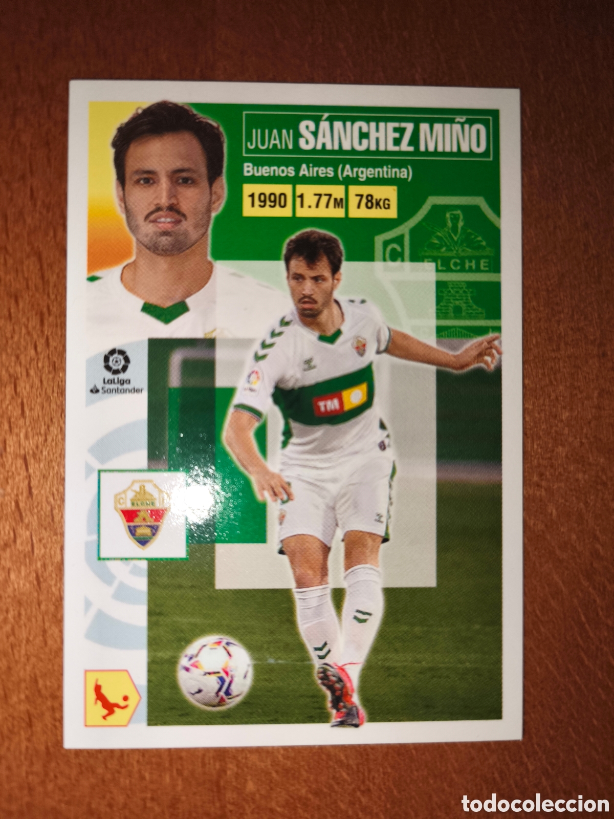 Cromos de f&uacute;tbol: S&aacute;nchez Mi&ntilde;o coloca n&deg;5 Bis liga este 20/21 Elche