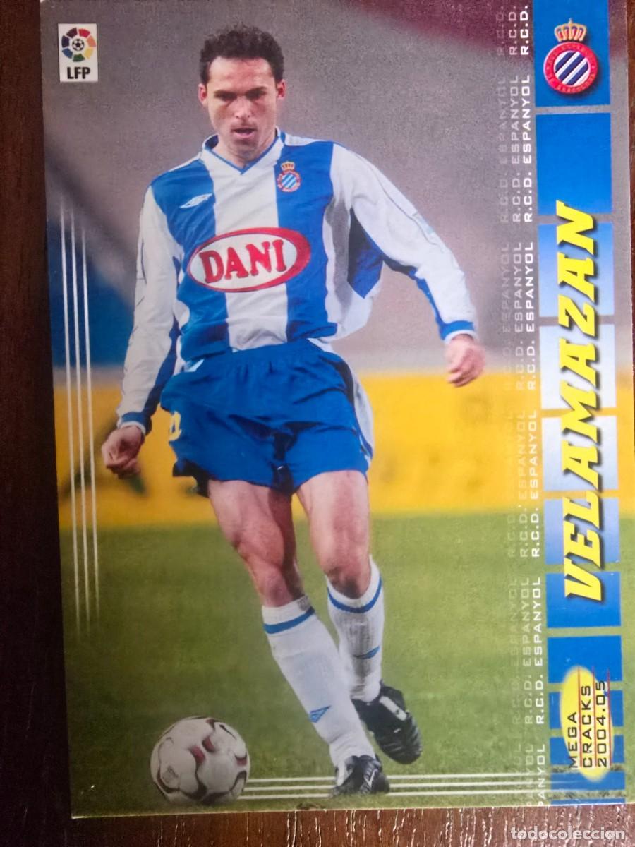 Cromos de f&uacute;tbol: Cromo Futbol Megacracks 120.Velamazan.Espanyol.Liga 2004/05.Panini