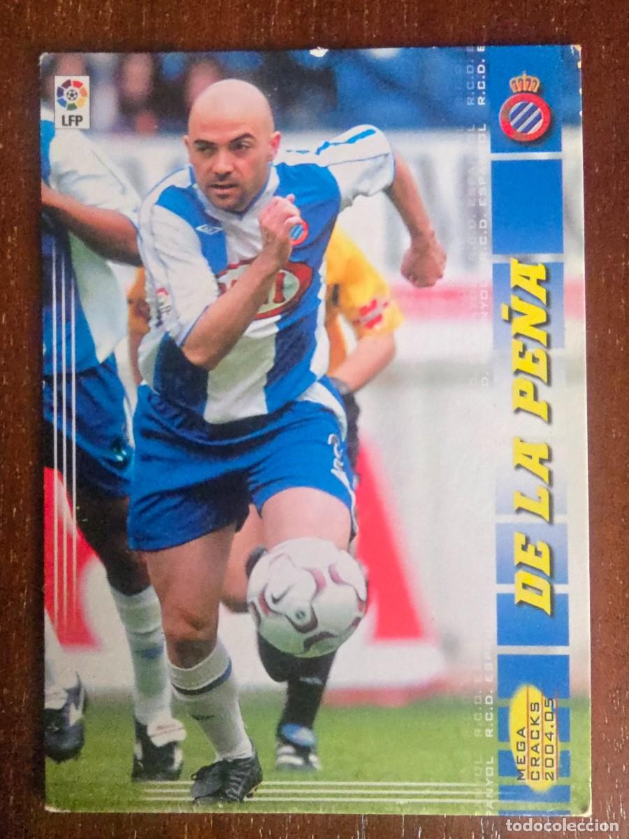Cromos de f&uacute;tbol: Cromo Futbol Megacracks 123.De La Pe&ntilde;a.Espanyol.Liga 2004/05.Panini