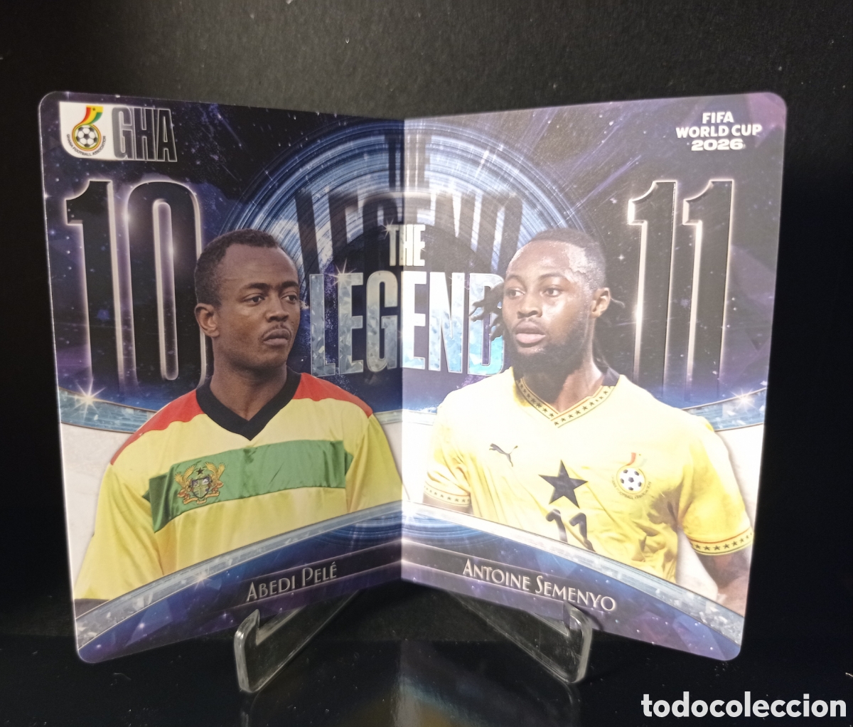 Cromos de f&uacute;tbol: Panini kayou Legends abbey Pel&eacute;,-Antoine Semenyo