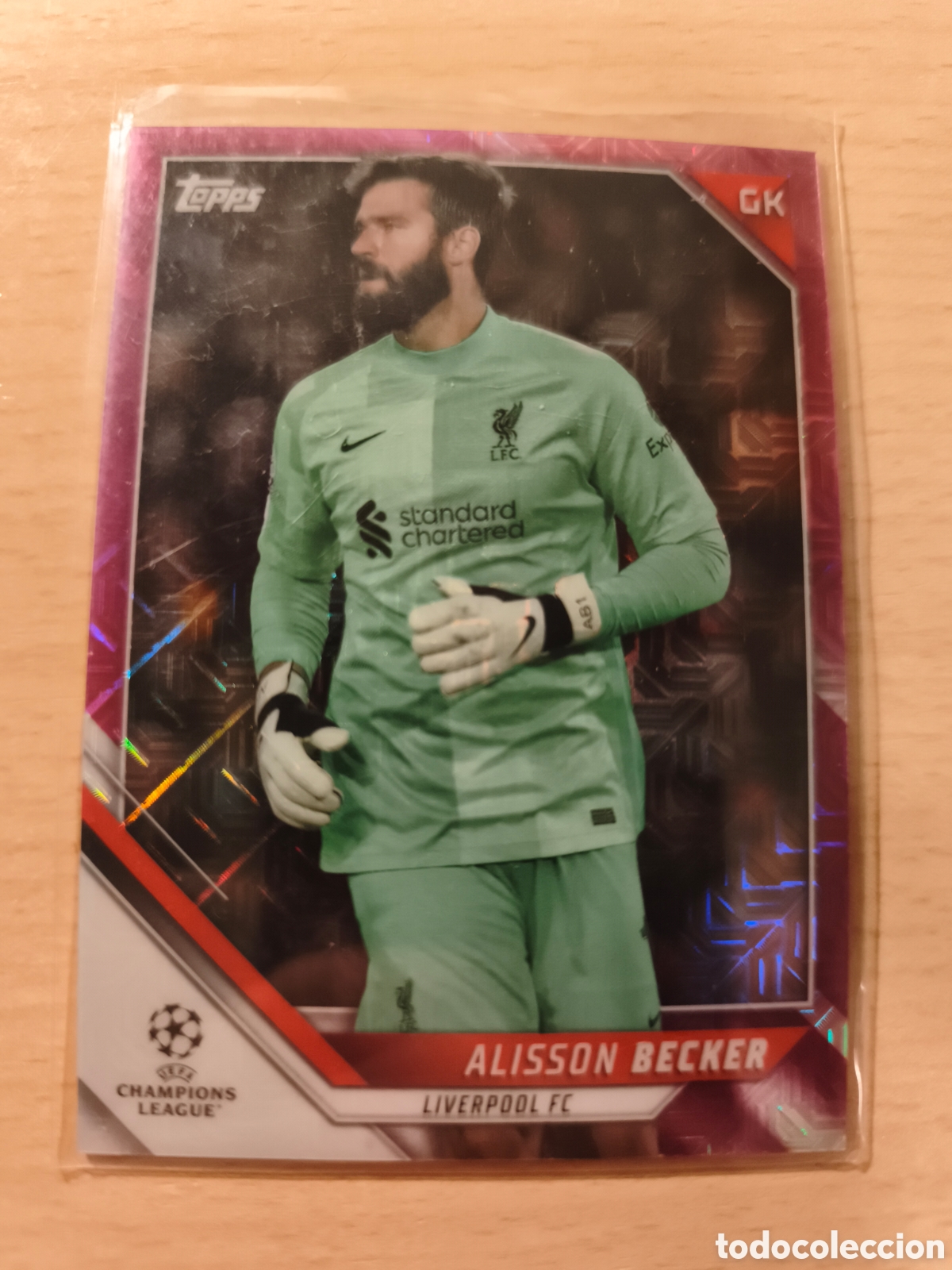 Cromos de f&uacute;tbol: ALISSON BECKER /125 LIVERPOOL UCC FLAGSHIP 2022 2023 TOPPS 23 23 NUMERADA