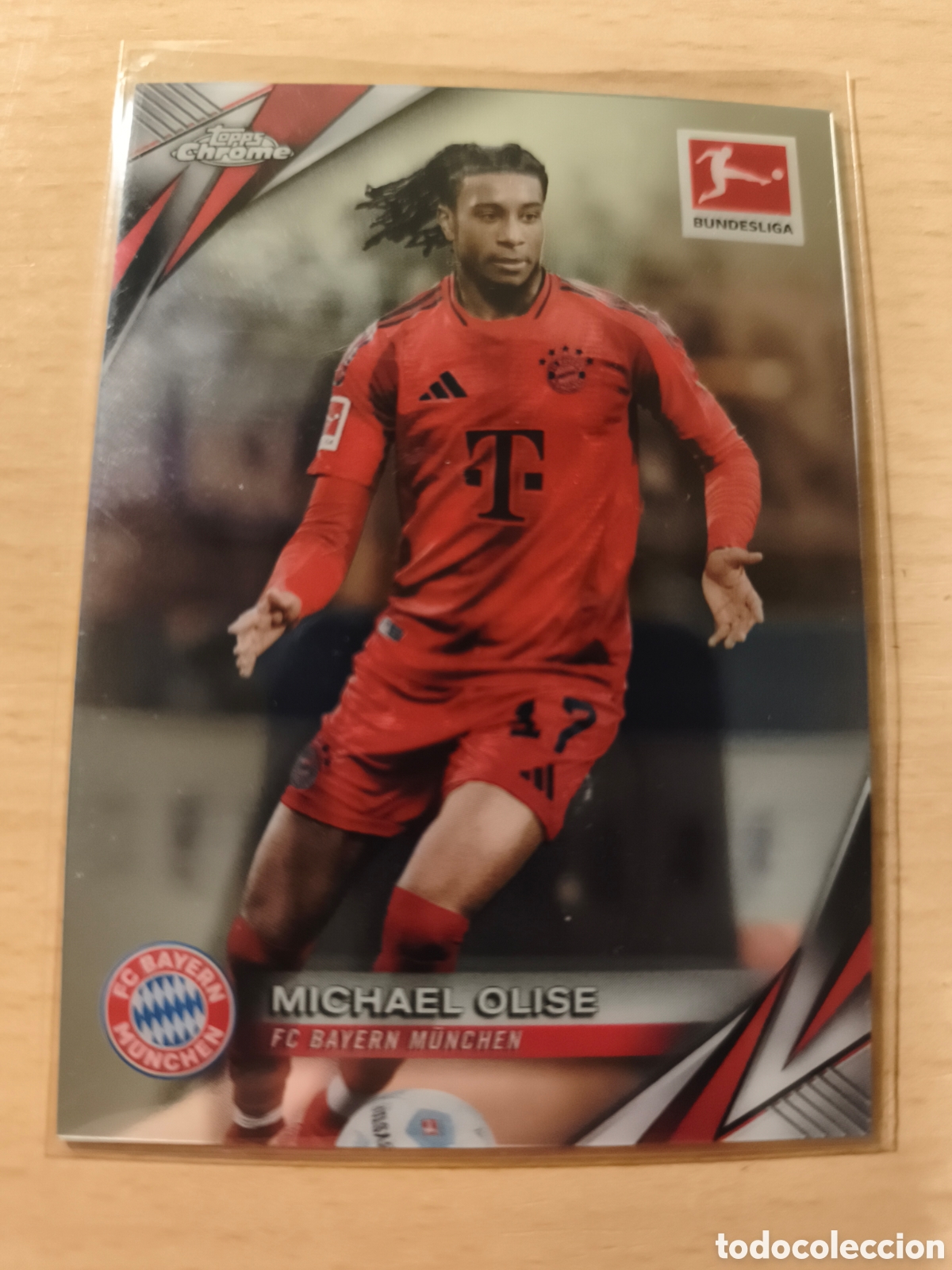 Cromos de Futebol: 82 MICHAEL OLISE BAYERN MUNICH TOPPS CHROME BUNDESLIGA 2024 2025 TOPPS 24 25