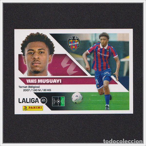 Cromos de Futebol: LIGA ESTE 2026 2027 26 27 PANINI MUSUAYI 20 BIS COLOCA LEVANTE COLECCI&Oacute;N ALBUM 2&ordf; EDICI&Oacute;N