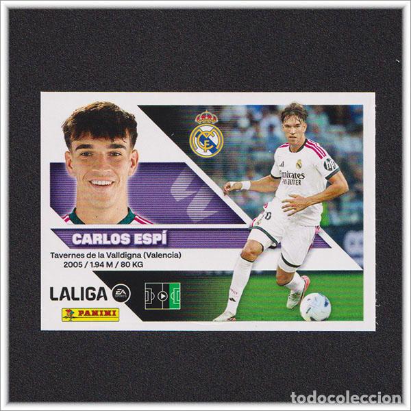 Cromos de f&uacute;tbol: LIGA ESTE 2026 2027 26 27 PANINI CARLOS ESP&Iacute; 17 BIS COLOCA REAL MADRID COLECCI&Oacute;N ALBUM 2&ordf; EDICI&Oacute;N