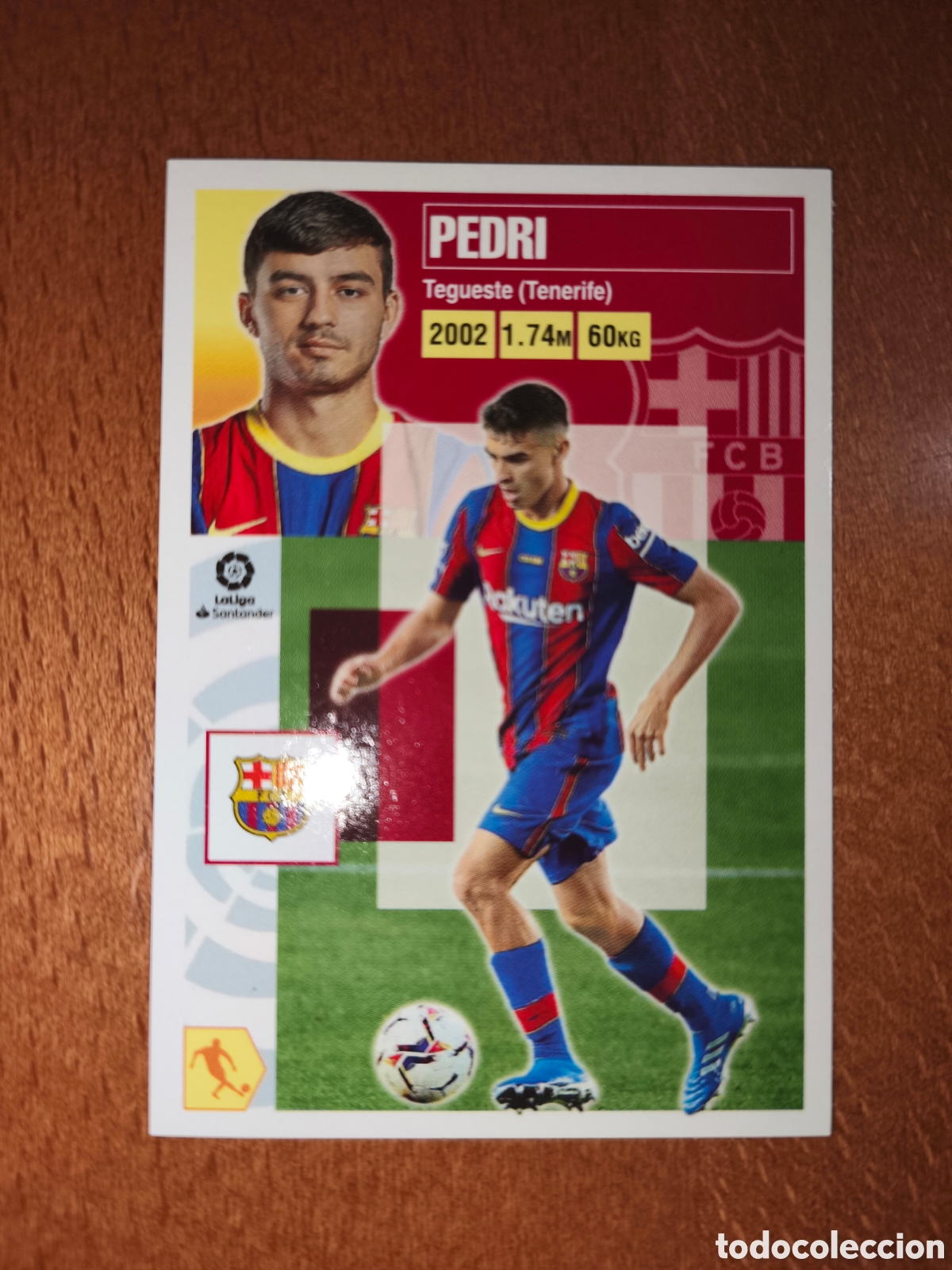 Fu&szlig;ball-Sticker: Pedri fichaje n&deg;55 liga este 20/21 Barcelona