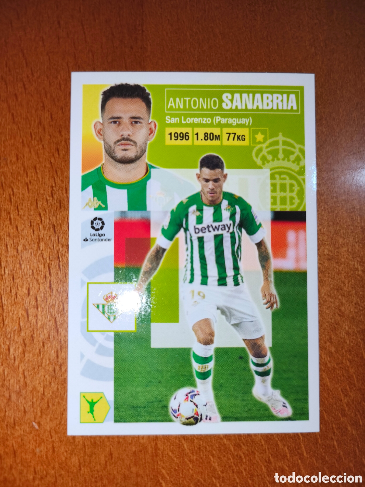 Fu&szlig;ball-Sticker: Sanabria fichaje n&deg;60 liga este 20/21 Real Betis