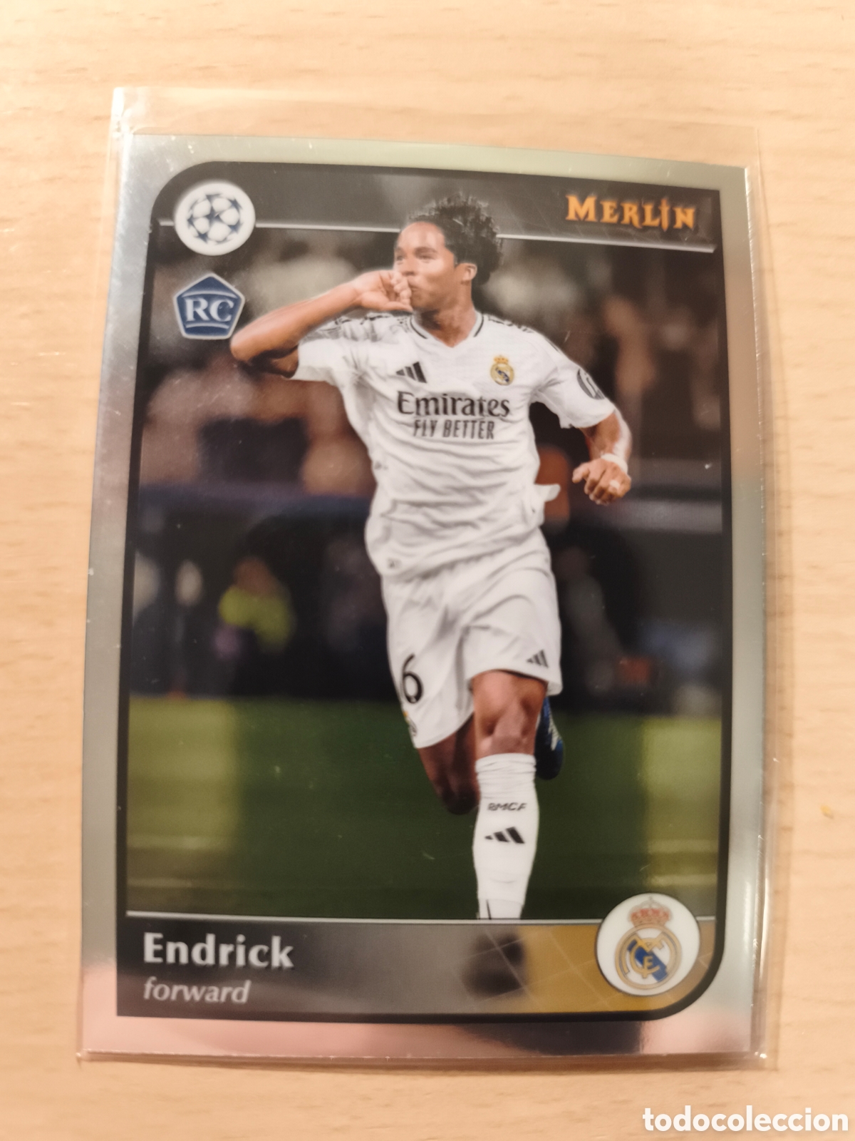 Cromos de f&uacute;tbol: 16 ENDRICK RC MERLIN REAL MADRID TOPPS 2024 2025 ROOKIE 24 25