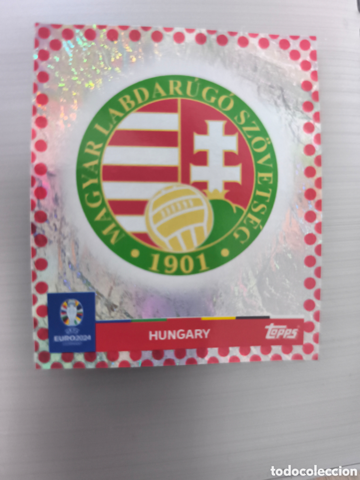 Football Stickers: Cromo colecci&oacute;n Topps Euro Stickers Germany 2024, HUN 1 PARALELO EURO BORDER C&Iacute;RCULOS ROJOS