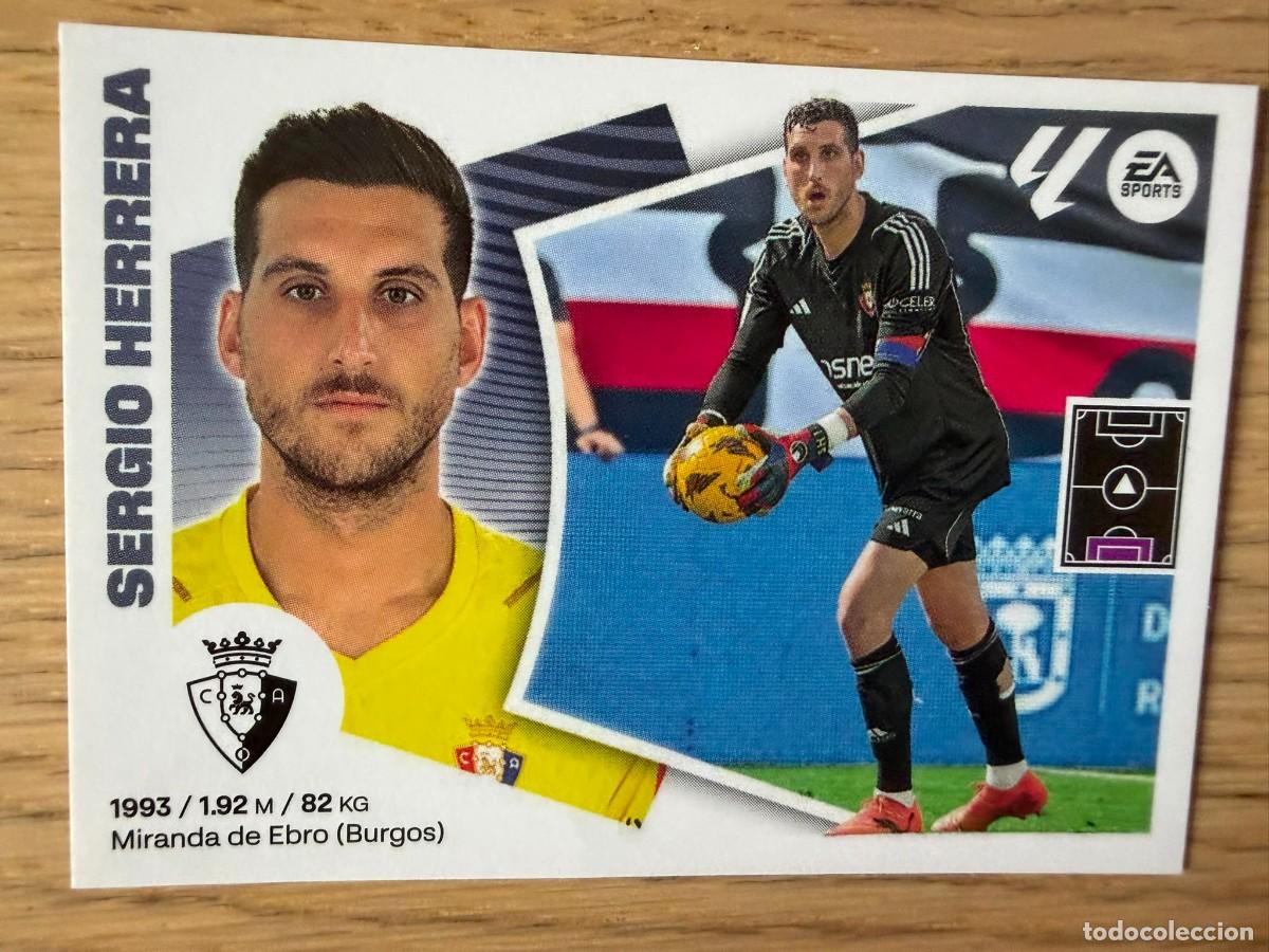 Cromos de f&uacute;tbol: 3 SERGIO HERRERA OSASUNA 24 25 2024 2025 LIGA EA SPORTS COLECCIONES ESTE SIN PEGAR STICKER
