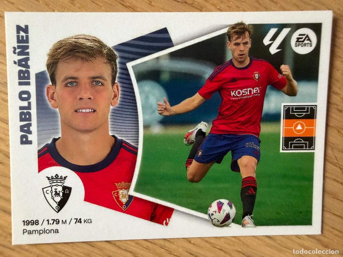 Cromos de f&uacute;tbol: 13 PABLO IBA&Ntilde;EZ OSASUNA 24 25 2024 2025 LIGA EA SPORTS COLECCIONES ESTE SIN PEGAR STICKER