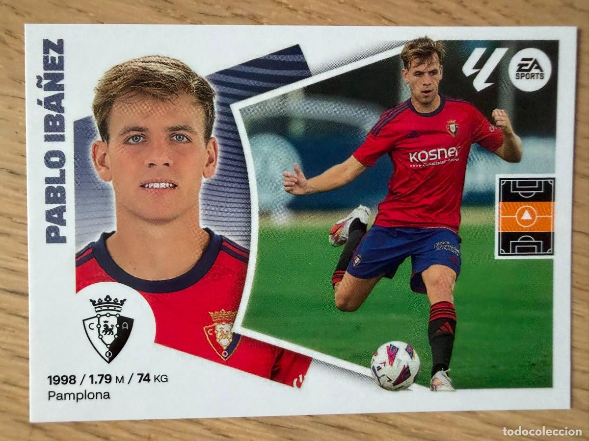 Cromos de f&uacute;tbol: 13 PABLO IBA&Ntilde;EZ OSASUNA 24 25 2024 2025 LIGA EA SPORTS COLECCIONES ESTE SIN PEGAR STICKER