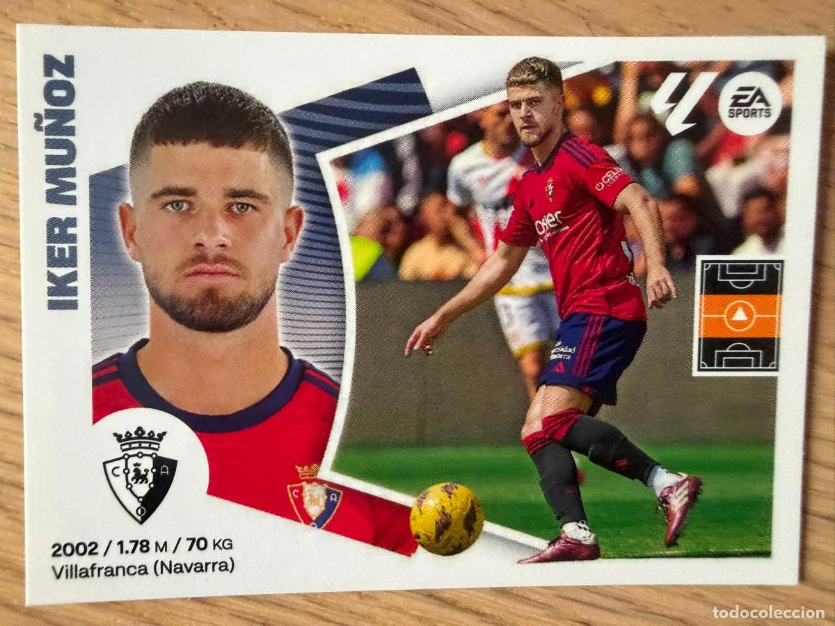 Cromos de f&uacute;tbol: 14 IKER MU&Ntilde;EZ OSASUNA 24 25 2024 2025 LIGA EA SPORTS COLECCIONES ESTE SIN PEGAR STICKER