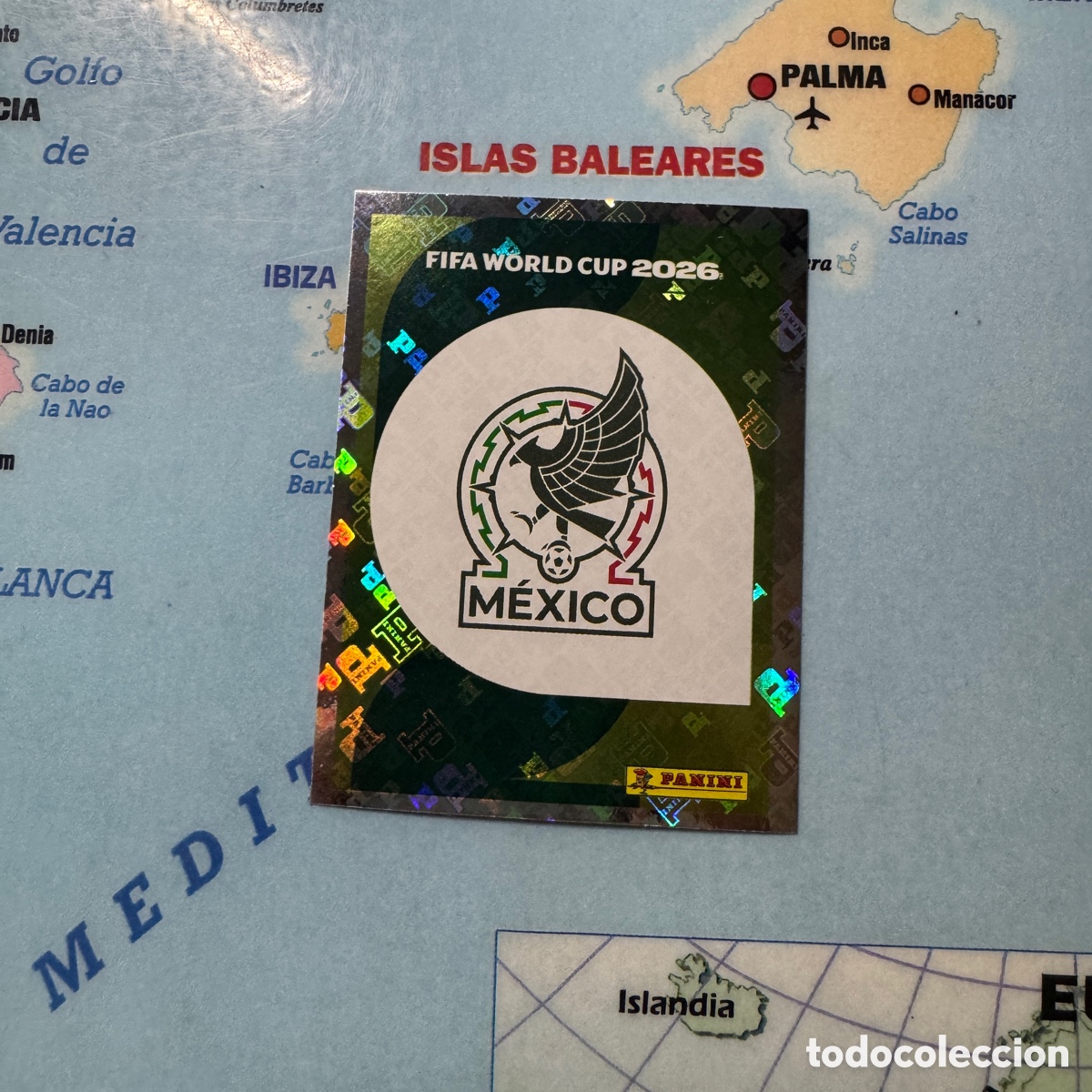 Cromos de f&uacute;tbol: Escudo de M&eacute;xico numero 1 cromo panini Mundial Fifa World Cup 2026