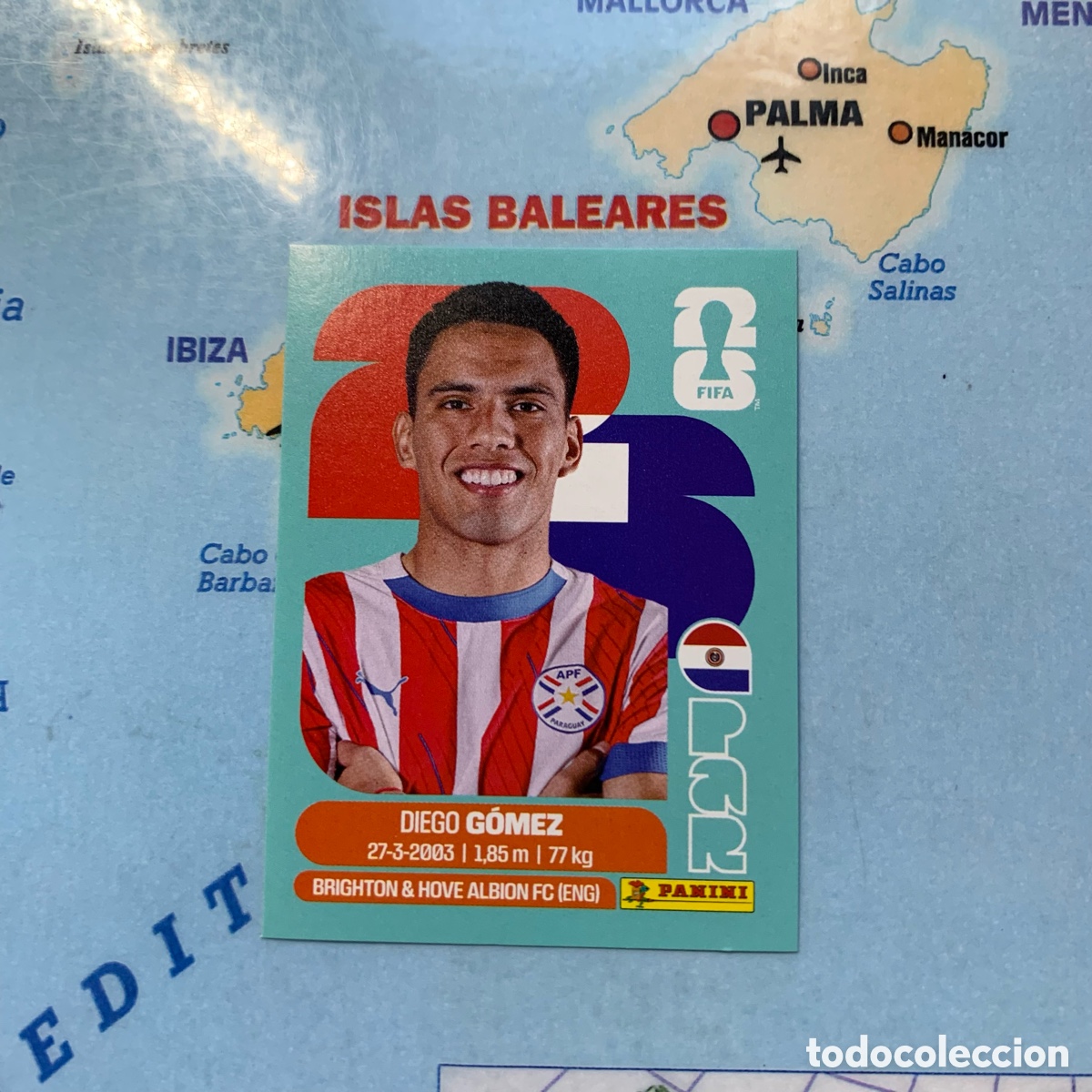 Cromos de f&uacute;tbol: Paraguay n&uacute;mero 10 cromo panini Mundial Fifa World Cup 2026