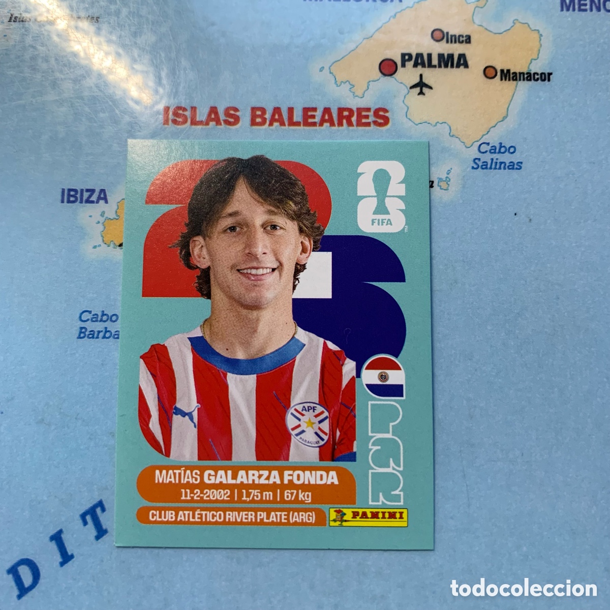 Cromos de f&uacute;tbol: Paraguay n&uacute;mero 14 cromo panini Mundial Fifa World Cup 2026
