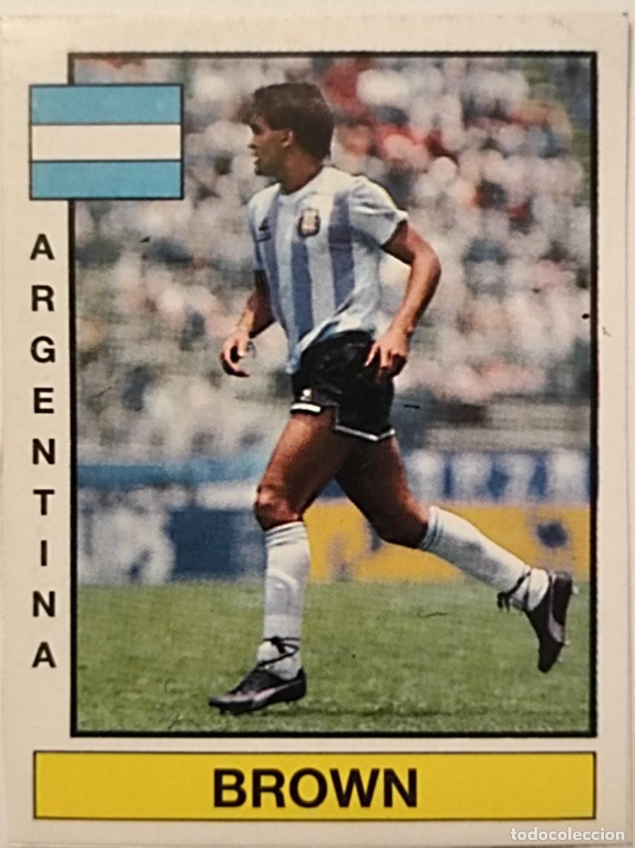 Cromos de f&uacute;tbol: #350 BROWN ESTRELLAS MUNDIALES FUTBOL 87 PANINI