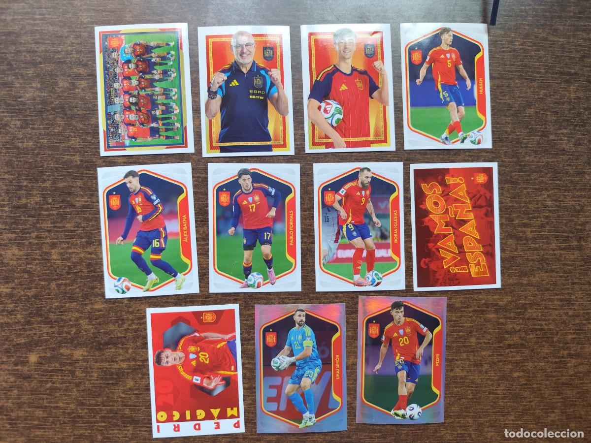 Cromos de f&uacute;tbol: Mundial 2026. Word Cup 2026 USA-Canada-M&eacute;xico. Colecci&oacute;n Carrefour, lote 11 cromos de Espa&ntilde;a