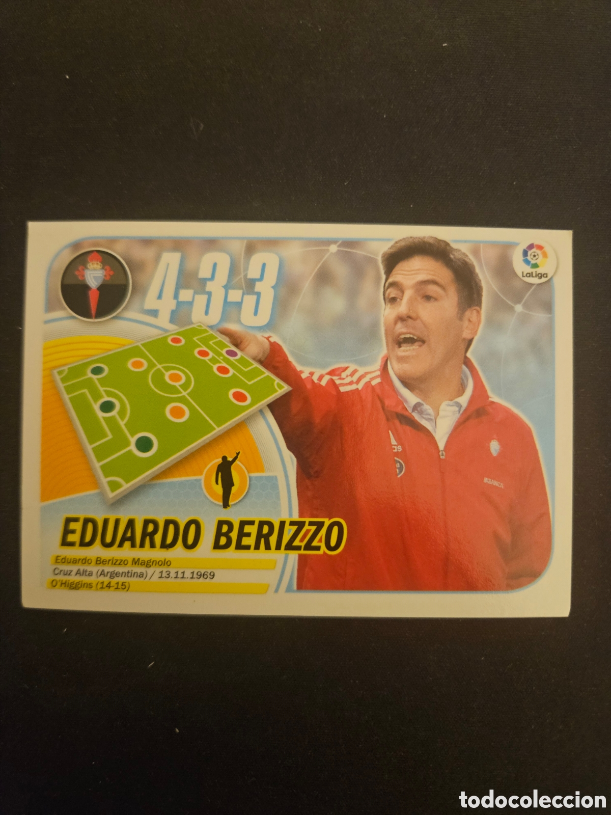 Cromos de Futebol: EDUARDO BERIZZO N&ordm; 12 RC CELTA &ndash; LIGA ESTE 2016-17 PANINI