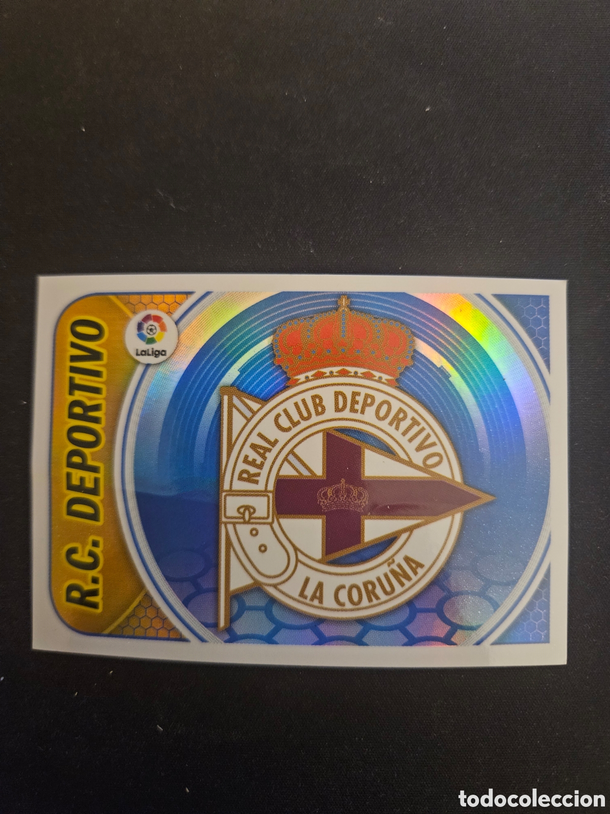 Cromos de Futebol: ESCUDO RC DEPORTIVO N&ordm; 13 &ndash; LIGA ESTE 2016-17 PANINI