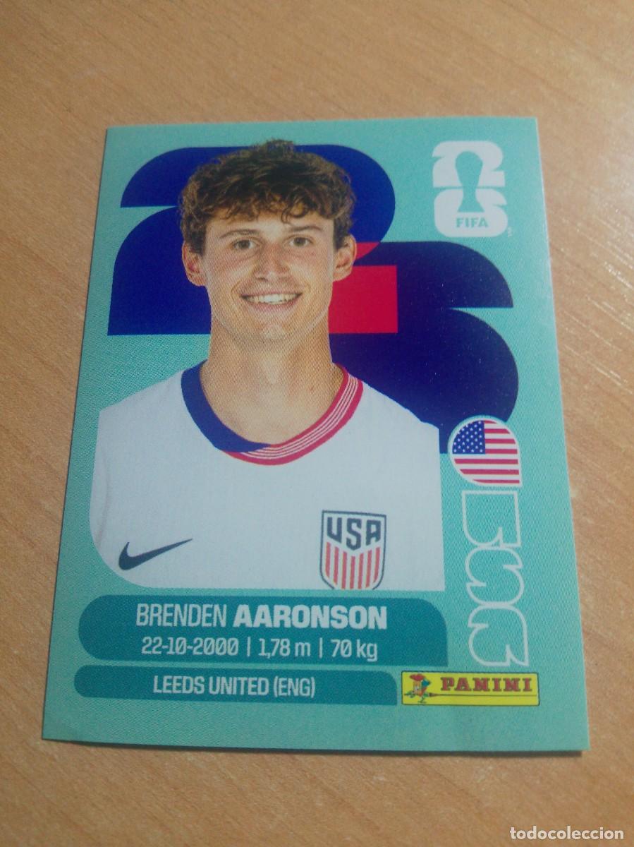 Cromos de f&uacute;tbol: AARONSON ESTADOS UNIDOS USA 17 FIFA MUNDIAL 2026 WORLD CUP NUEVO