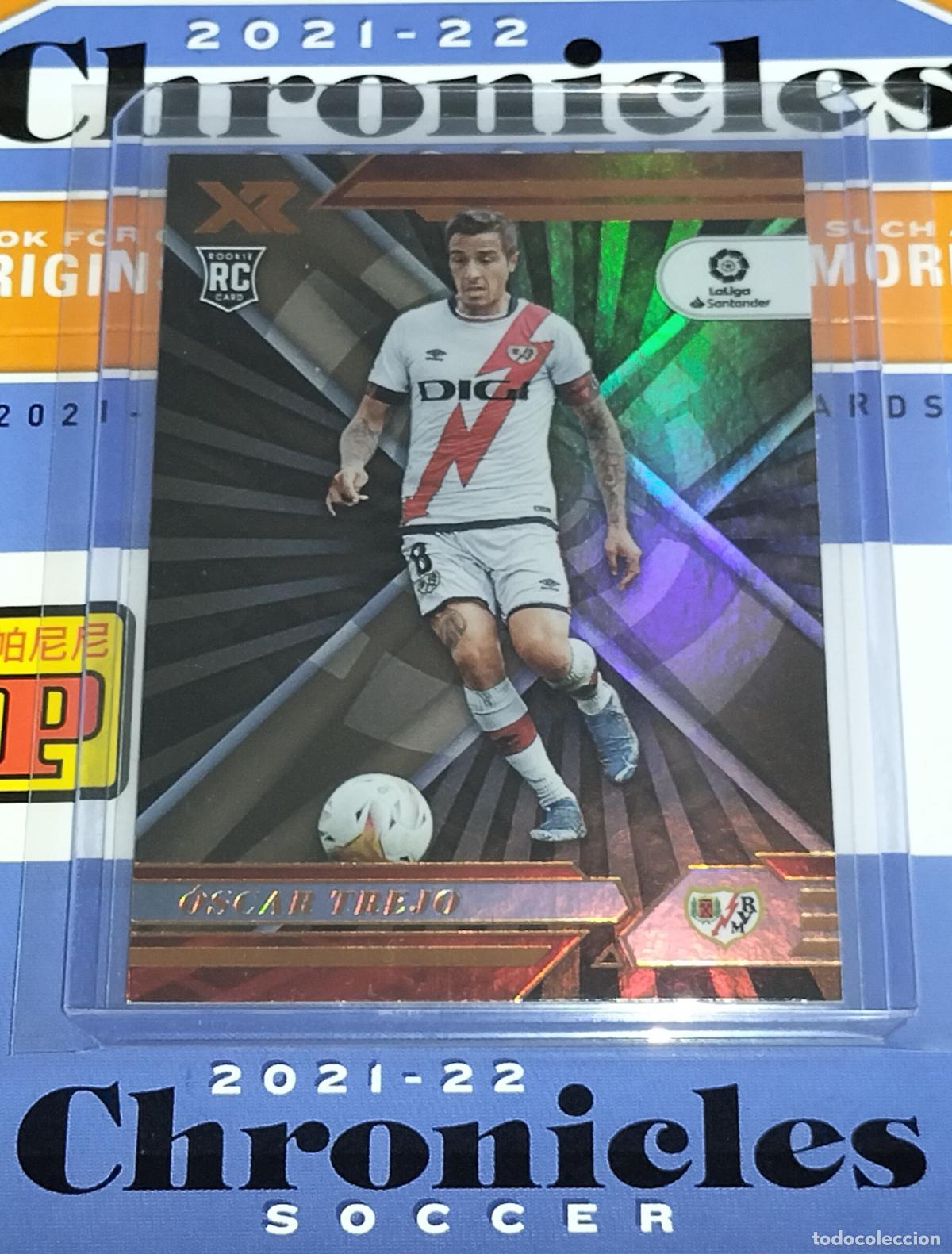 Figurine di Calcio: N&ordm; 119 &Oacute;SCAR TREJO RC ROOKIE RAYO VALLECANO CARD CHRONICLES XR LA LIGA SOCCER 2021 2022 21 22 PANINI