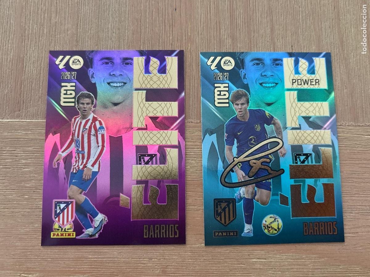 Figurine di Calcio: 22. CROMO MEGACRACKS 2026-27 26-27 ELITE + &Eacute;LITE POWER BARRIOS N 1 MGK